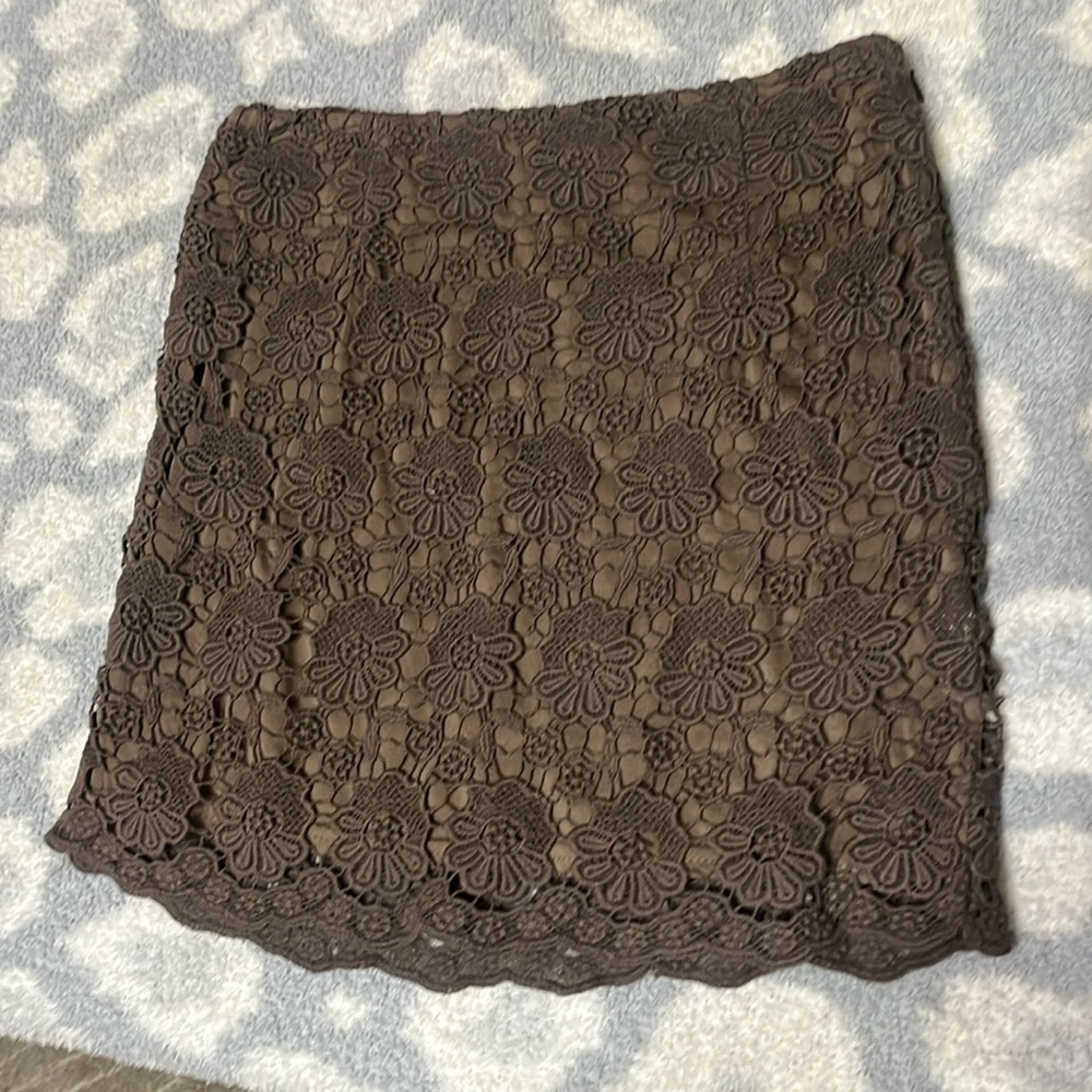 ark & co. Mocha Lace Skirt